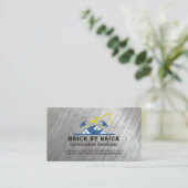 Carte De Visite Construction | Entrepreneurs | Immobilier Commerci (Debout devant)