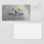 Carte De Visite Construction | Entrepreneurs | Immobilier Commerci (Devant / Derrière)