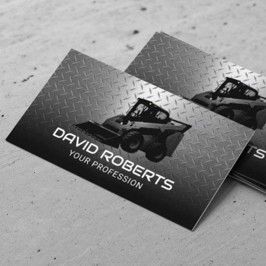 Carte De Visite Construction Équipement Lourd Opérateur de Tête de