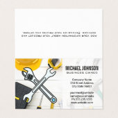 Carte De Visite Construction Equipment | Home Repair Hand Tools (Extérieur déplié)