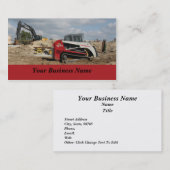 Carte De Visite Construction et entrepreneur (Devant / Derrière)