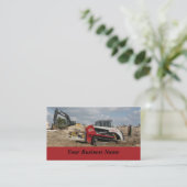 Carte De Visite Construction et entrepreneur (Debout devant)