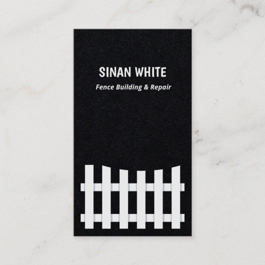 Carte De Visite Construction et réparation de clôture (Devant)