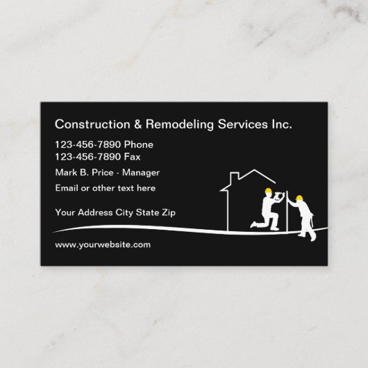 Carte De Visite Construction Et Retrait De Maison (Devant)