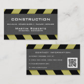 Carte De Visite Construction et services de béton (Devant / Derrière)