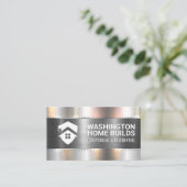 Carte De Visite Construction Fabrication de métal avec des Rivets (Debout devant)