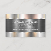 Carte De Visite Construction Fabrication de métal avec des Rivets (Dos)