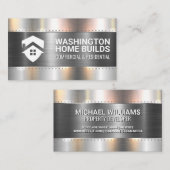 Carte De Visite Construction Fabrication de métal avec des Rivets (Devant / Derrière)