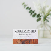 Carte De Visite Construction fonctionnante de Cabinet en bois (Debout devant)