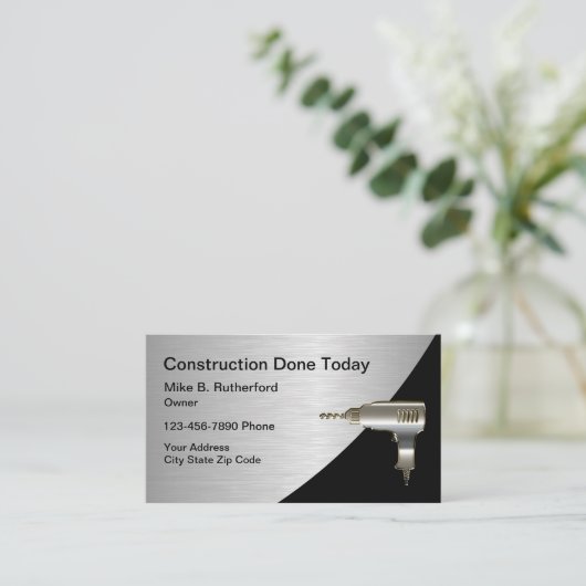 Carte De Visite Construction fraîche de soudure (Debout devant)