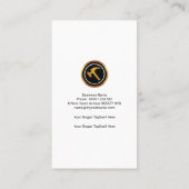 Carte De Visite Construction générale audacieuse de cadre de (Dos)