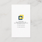 Carte De Visite Construction grise simple de Rebars de couche (Dos)