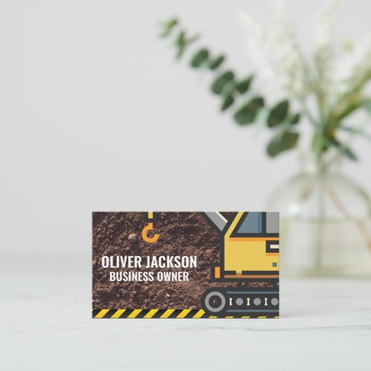 Carte De Visite Construction | Grue | Jetée (Debout devant)