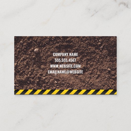 Carte De Visite Construction | Grue | Jetée (Dos)