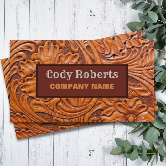 Carte De Visite Construction Handyman Cowboy Pays Ouest