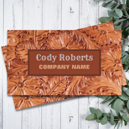 Carte De Visite Construction Handyman Cowboy Pays Ouest