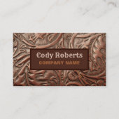 Carte De Visite Construction Handyman Cowboy Pays Ouest (Devant)