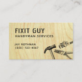 Carte De Visite Construction Handyman Tools, Home Improvement (Devant)