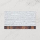 Carte De Visite Construction Helmet | Bricks | Builders (Dos)