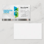 Carte De Visite Construction Homes Logo | Builder Architect (Devant / Derrière)