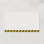 Carte De Visite Construction | Illustration de semi-remorque (Dos)