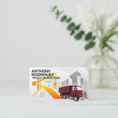 Carte De Visite Construction | Immobilier commercial | Camion de v (Debout devant)