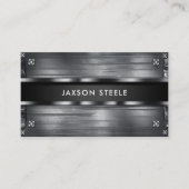 Carte De Visite Construction Industrielle en Métal Riveté (Devant)