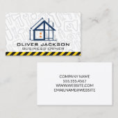 Carte De Visite Construction | Ingénieur | Architecte (Devant / Derrière)