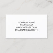 Carte De Visite Construction | Ingénieur | Architecte (Dos)