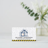 Carte De Visite Construction | Ingénieur | Architecte (Debout devant)