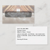 Carte De Visite Construction Insulation Business Cards Modern  (Devant / Derrière)