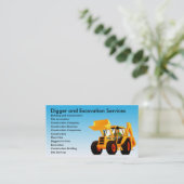 Carte De Visite Construction jaune de coutume de (Debout devant)