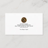 Carte De Visite Construction latérale créative élégante de murs de (Dos)