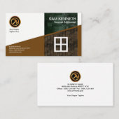 Carte De Visite Construction latérale créative élégante de murs de (Devant / Derrière)