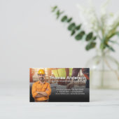 Carte De Visite Construction | Les ingénieurs à la recherche de pl (Debout devant)