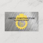 Carte De Visite Construction Logo | Builders | Engineering (Devant)