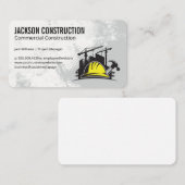 Carte De Visite Construction Logo | Commercial Properties (Devant / Derrière)