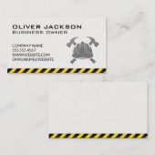 Carte De Visite Construction | Logo de Hardhat Hammers (Devant / Derrière)