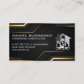 Carte De Visite Construction | Logo de l'entrepreneur général (Devant)