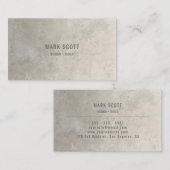 Carte De Visite Construction Luxueuse Minimaliste (Devant / Derrière)