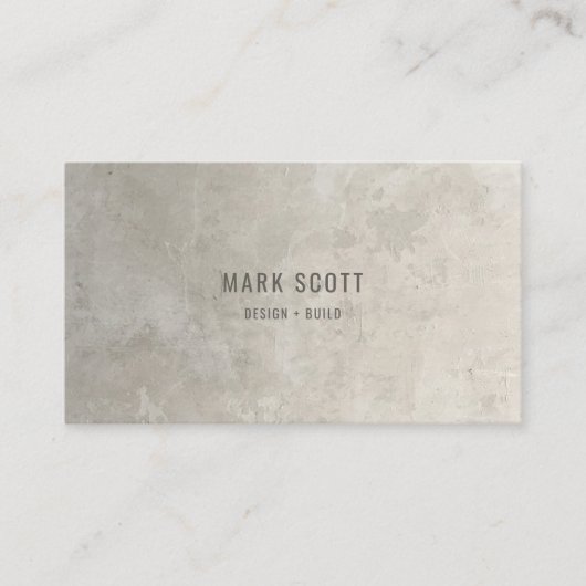 Carte De Visite Construction Luxueuse Minimaliste (Devant)