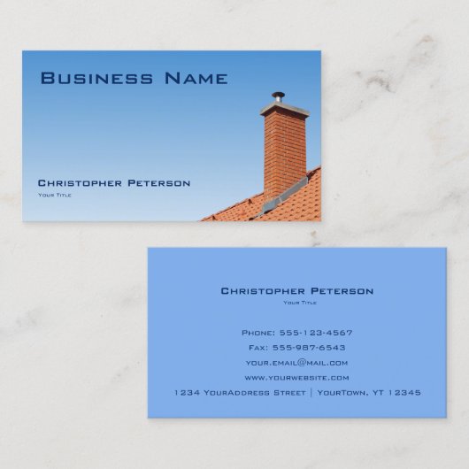 Carte De Visite Construction - maçonnerie (Devant / Derrière)