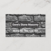 Carte De Visite Construction maçonnerie de mur de ciment (Devant)