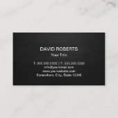 Carte De Visite Construction Maison moderne Logo Maison en bois fo (Dos)