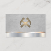 Carte De Visite Construction | Marteaux et toits (Dos)