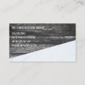 Carte De Visite Construction | Matériau des outils de menuiserie (Dos)