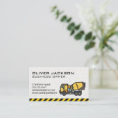 Carte De Visite Construction | Mélangeur de béton (Debout devant)