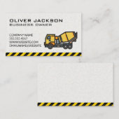 Carte De Visite Construction | Mélangeur de béton (Devant / Derrière)
