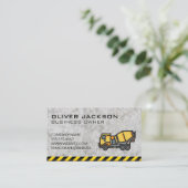 Carte De Visite Construction | Mélangeur de béton (Debout devant)