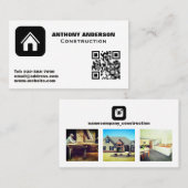 Carte De Visite Construction menuiserie menuiserie immobilier (Devant / Derrière)